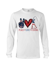 Peace Love Fishing Long Sleeve Tee tile