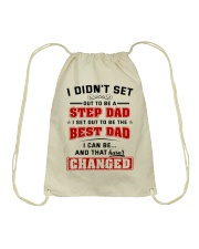 I Set Out To Be The Best Dad Drawstring Bag thumbnail