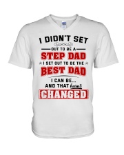 I Set Out To Be The Best Dad V-Neck T-Shirt thumbnail