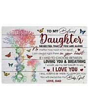 Daughter I Would Use My Last Breath To Say I LoveU 17x11 Poster front