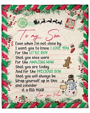 Even When Im Not Close By Christmas Mom To Son Fleece Blanket - 50" x 60" front