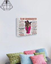 When Life's Troubles Try To Scare To Granddaughter 14x11 Gallery Wrapped Canvas Prints aos-canvas-pgw-14x11-lifestyle-front-02