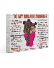 When Life's Troubles Try To Scare To Granddaughter 14x11 Gallery Wrapped Canvas Prints front