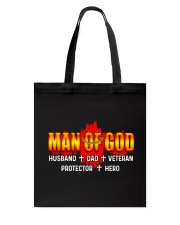 Man Of God Husband Dad Veteran Protecor Hero Tote Bag tile