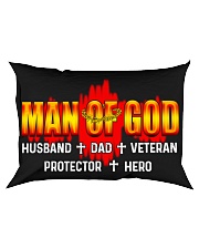 Man Of God Husband Dad Veteran Protecor Hero Rectangular Pillowcase tile