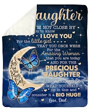 Even When I'm Not Close By Dad To Daughter Sherpa Fleece Blanket tile