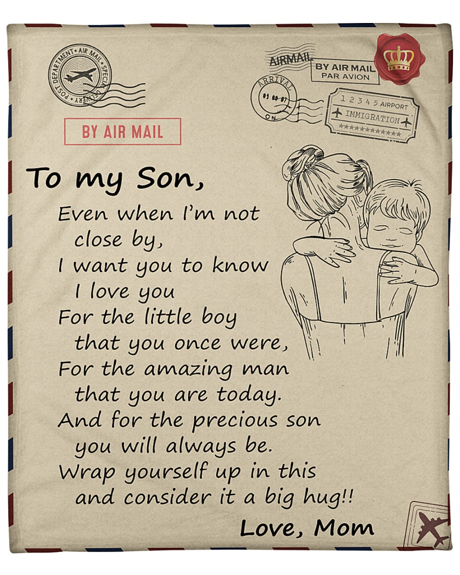 Son I Love U For The Amazing man That U Are Today Fleece Blanket - 50" x 60"