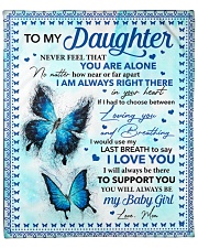 Never Feel That U Are Alone Mom To Daughter Fleece Blanket - 50" x 60" front
