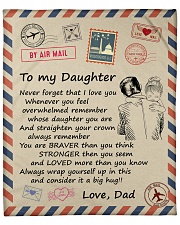 Never Forget That I Love You Dad-To-Daughter Fleece Blanket - 50" x 60" front