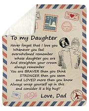 Never Forget That I Love You Dad-To-Daughter Sherpa Fleece Blanket tile