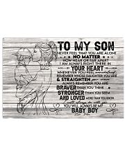Never Feel That U Are Alone Mom To Son Horizontal Poster tile