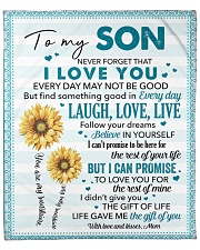 Never Forget I Love You Mom To Son Fleece Blanket - 50" x 60" front