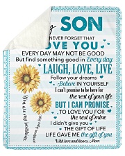 Never Forget I Love You Mom To Son Sherpa Fleece Blanket - 50" x 60" thumbnail