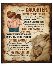 I Close My Eyes For But A Moment Mom To Daughter Fleece Blanket - 50" x 60" front