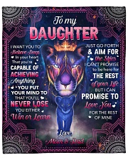 I Want U To Believe Deep Lion Dad To Daughter Fleece Blanket - 50" x 60" front