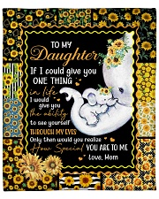 Elephant-If I could give U 1 thing-Mom-To-Daughter Fleece Blanket - 50" x 60" front