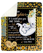 Elephant-If I could give U 1 thing-Mom-To-Daughter Sherpa Fleece Blanket tile