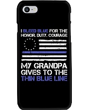 My Grandpa Gives To The Thin Blue Line Phone Case thumbnail