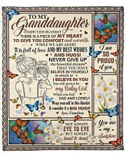 Inside This Blanket There's Piece To Granddaughter Fleece Blanket - 50" x 60" front