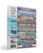 Never Forget That I Love U-Nanny To Granddaughter 16x20 Gallery Wrapped Canvas Prints front
