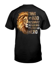 Lion Man OF God Husband Bonus Dad Hero Premium Fit Mens Tee tile