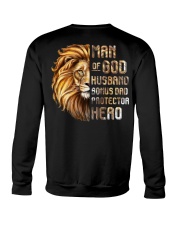 Lion Man OF God Husband Bonus Dad Hero Crewneck Sweatshirt tile