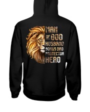 Lion Man OF God Husband Bonus Dad Hero Hooded Sweatshirt tile