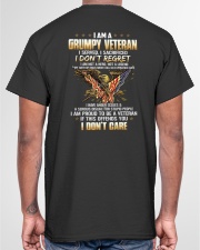 I Am A Grumpy Veteran I Served I Sacrificed Classic T-Shirt garment-tshirt-unisex-back-04