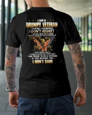 I Am A Grumpy Veteran I Served I Sacrificed Classic T-Shirt lifestyle-mens-crewneck-back-3