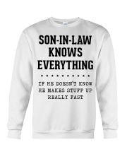 Son-In-Law Knows Everything Crewneck Sweatshirt thumbnail
