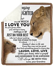 Never 4get How Much LoveU-Grandma To Granddaughter Sherpa Fleece Blanket tile
