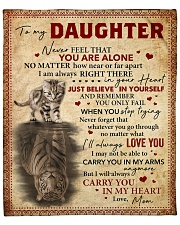 Never Feel That U Are Alone Mom To Daughter Fleece Blanket - 50" x 60" front