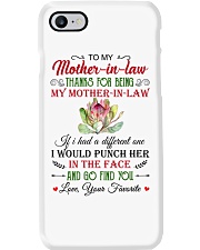 Thanks For Being My Mother-In-Law-To Mother-In-Law Phone Case tile