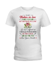 Thanks For Being My Mother-In-Law-To Mother-In-Law Ladies T-Shirt tile