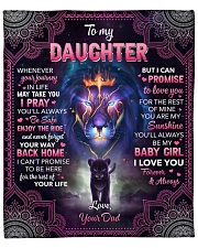 Whenever Your Journey In Life Lion Dad To Daughter Fleece Blanket - 50" x 60" front