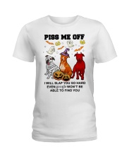 Piss Me Off Dogs Ladies T-Shirt tile