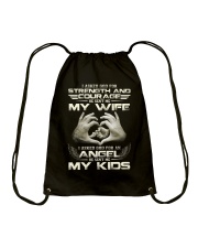 God Sent Me My Wife And My Kids Drawstring Bag thumbnail