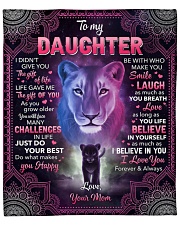 I Didn't Give U The Gift Of Life Lion To Daughter Fleece Blanket - 50" x 60" front