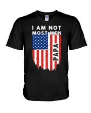 I Am Not Most Men Papa V-Neck T-Shirt thumbnail