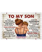 For All The Things My Hands Have Held -Mom To Son Horizontal Poster tile