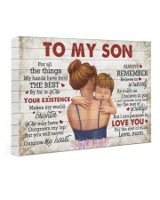For All The Things My Hands Have Held -Mom To Son 24x16 Gallery Wrapped Canvas Prints front