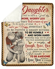 Today Is A Good Day Have Great Day Dad To Daughter Sherpa Fleece Blanket tile