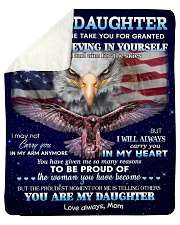 Don't Let Anyone Take U For Granted To Daughter Sherpa Fleece Blanket tile