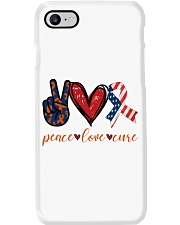 Peace Love Cure Phone Case tile