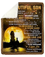 Today Is A Good Day Have A Great Day - Mom To Son Sherpa Fleece Blanket tile