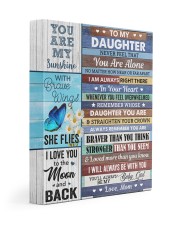 Never Feel That You Are Alone Mom To Daughter 11x14 Gallery Wrapped Canvas Prints front
