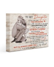 Never Feel That U Are Alone Dad To Daughter 14x11 Gallery Wrapped Canvas Prints front