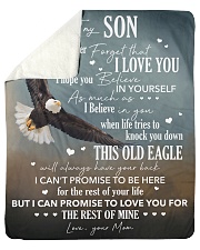 Never Forget I Love You Eagle Mom To Son Sherpa Fleece Blanket tile