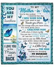 You Are The Mother I Received To Mother-In-Law Fleece Blanket - 50" x 60" front
