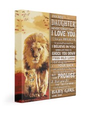 Lion- Never Forget That I Love You Dad-To-Daughter 11x14 Gallery Wrapped Canvas Prints front
